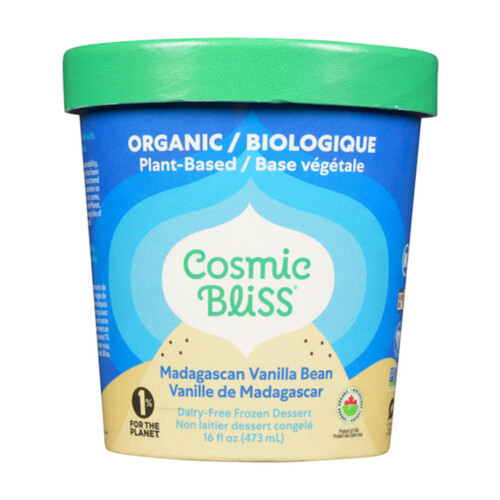 Cosmic Bliss Organic Ice Cream Madagascan Vanilla Bean 473 ml