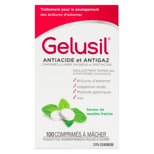 Gelusil Anti-Gas Antacid 100s 1 EA