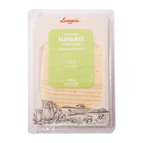 Longo's Sliced Cheese Havarti 200 g