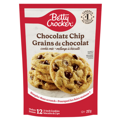 Betty Crocker Cookie Mix Chocolate Chip 12 Servings 212 g