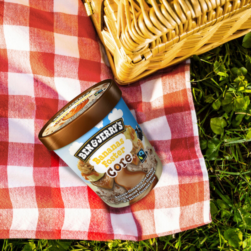 Ben & Jerry's Ice Cream Bananas Foster Core 473 ml Voilà Online