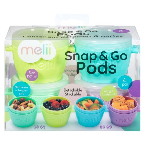 Melii Snap & Go Snack Container Pods 177 ml 1 EA