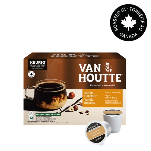 Van Houtte Coffee Pods Light Roast Vanilla Hazelnut 12 K-Cups 120 g