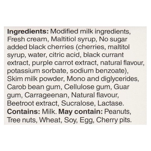 Chapman's Lactose-Free No Sugar Added Ice Cream Black Cherry 1 L