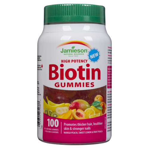 Jamieson Biotin Supplements Gummies 100 Count