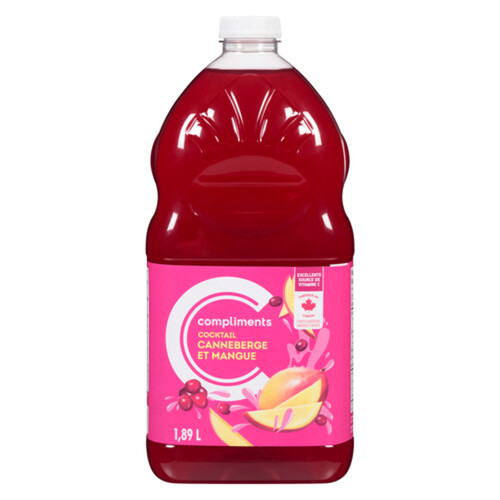 Compliments Cocktail Cranberry Mango 1.89 L (bottle)