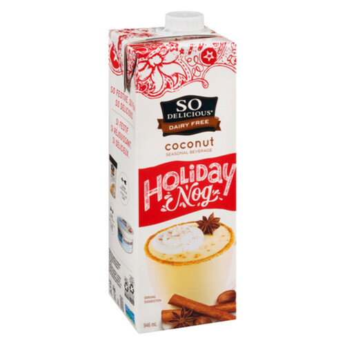 So Delicious DairyFree Seasonal Beverage Holiday Nog Coconut 946 ml