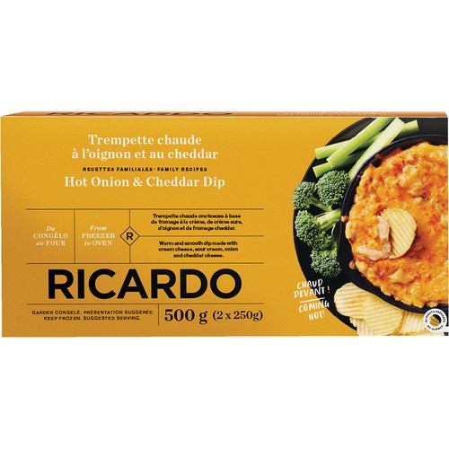 RICARDO Frozen Dip Hot Onion & Cheddar 500 g