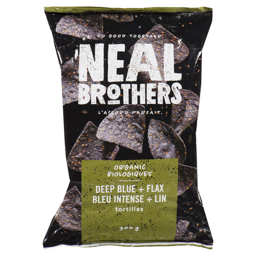 Neal Brothers Organic Tortilla Chips Deep Blue With Flax 300 g
