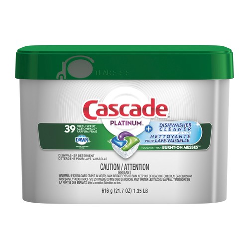Cascade Platinum Dishwasher Cleaner Fresh 39 EA