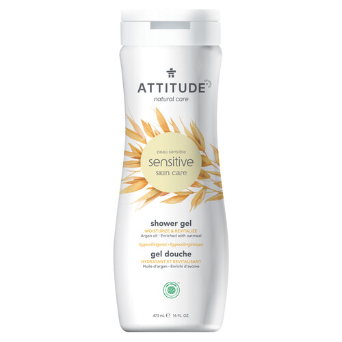 Attitude Sensitive Skin Body Wash Moisture and Revitalize Argan 473 ml