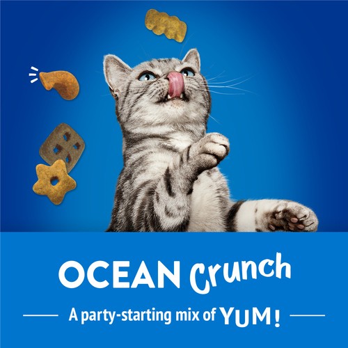 Friskies Cat Treats Party Mix Ocean Crunch Real Ocean Whitefish 510 g