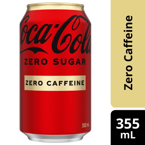 Coca-Cola Soft Drink Zero Sugar Zero Caffeine 355 ml (can)