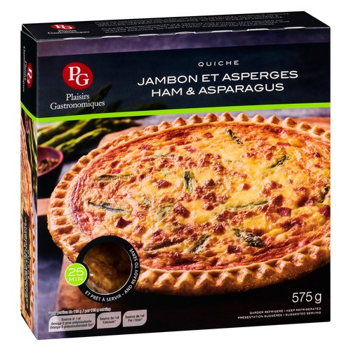 Plaisirs Gastronomiques Quiche Ham And Asparagus 575 g