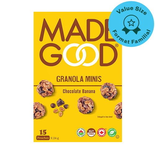 Made Good Organic Granola Minis Chocolate Banana Value Size 15 x 24 g