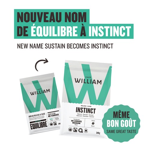 Café William Coffee Blend Instinct Medium Roast Beans 340 gg