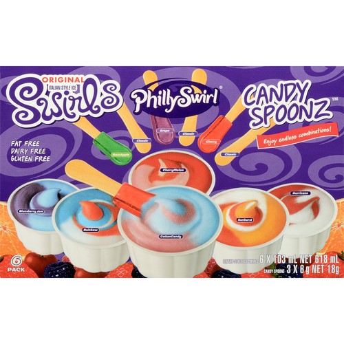 Philly Swirl Candy Spoonz Swirl Cup Ice Cream 621 ml