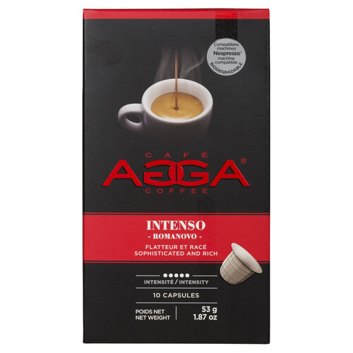 Agga Coffee Pods Intenso Espresso 10 Capsules 53 g