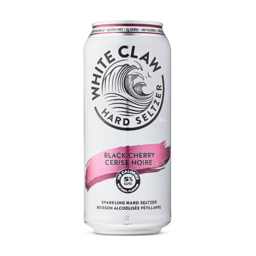 White Claw Hard Seltzer 5% Alcohol Black Cherry 473 ml (can)