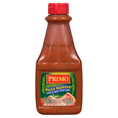 Primo Pizza Sauce Squeeze Garlic And Basil 375 ml