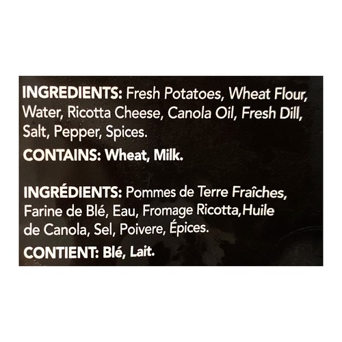 The People's Perogy Co Frozen Gourmet Perogies Ricotta & Dill 570 g