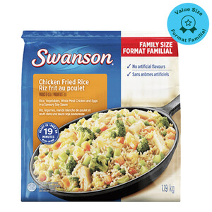 Swanson Frozen Skillet Meal Chicken Fried Rice Family Size 1.19 kg ...