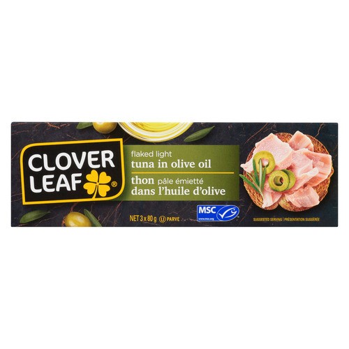Clover Leaf Flaked Light Tuna In Olive Oil 240 g