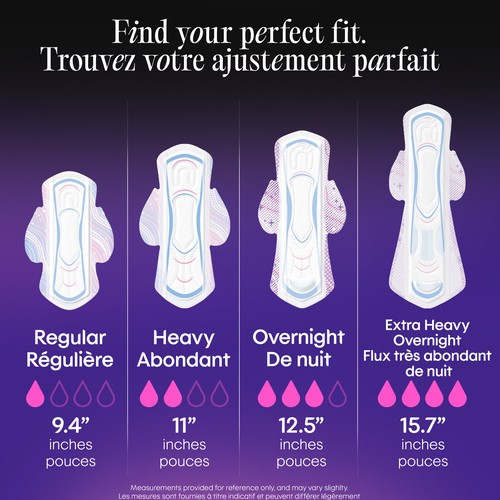 Kotex Ultra Thin Overnight Pads With Wings Extra Heavy Absorbency 34 Count