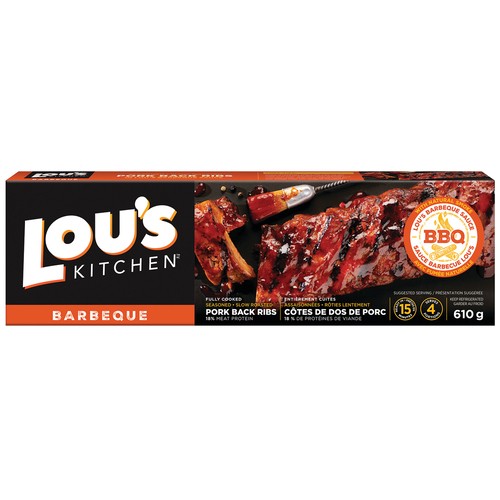 Lou's BBQ Pork Back Ribs 610 g