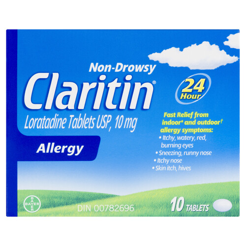 Claritin Antihistamine 10 mg 10 Tablets