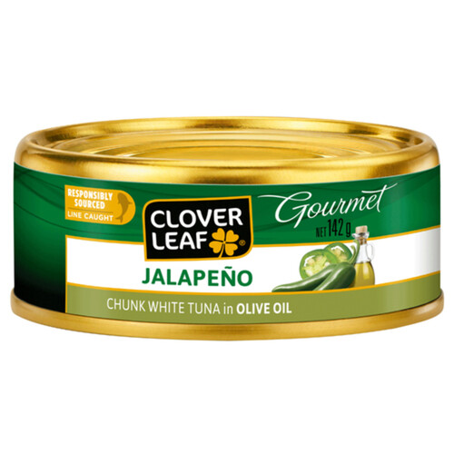 Clover Leaf Chunk White Tuna In Olive Oil Jalapeno 142 g