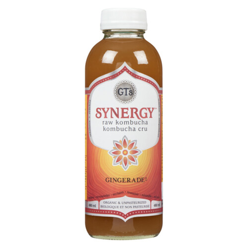 GT's Organic Kombucha Beverage Gingerade 480 ml