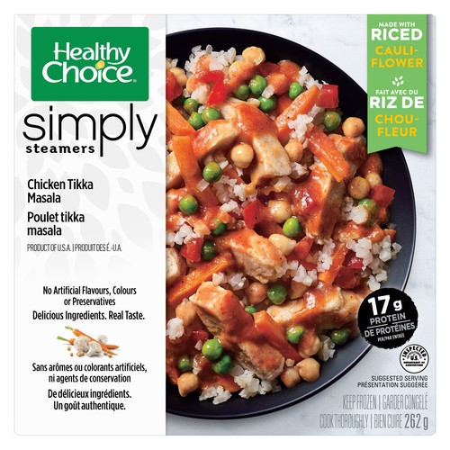 Healthy Choice Frozen Entrée Simply Steamers Chicken Tikka Masala 262 g