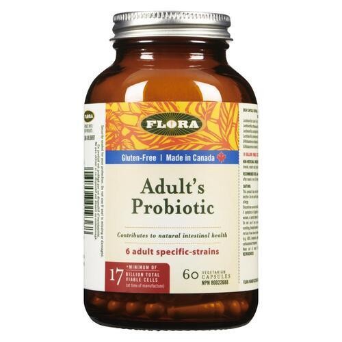 Flora Gluten-Free Super Adult's Probiotic Vegetarian Capsules 60 Count