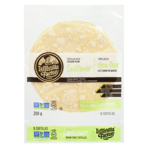 La Tortilla Gluten-Free Tortillas Cauliflower 200 g