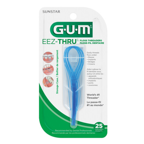 GUM Eez-Thru Floss Threaders 25 Count