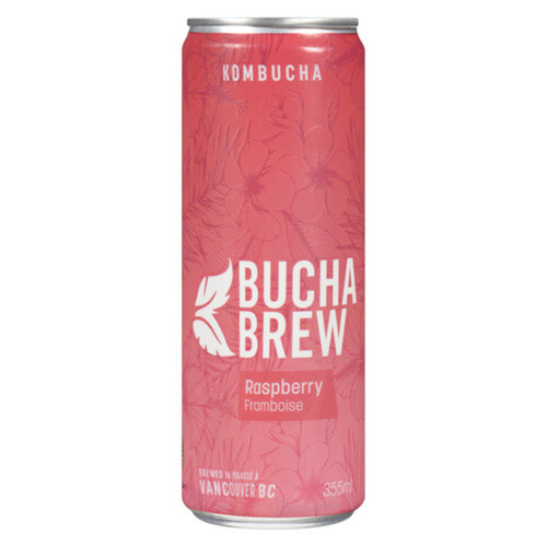 Bucha Brew Can Kombucha Raspberry 355 ml