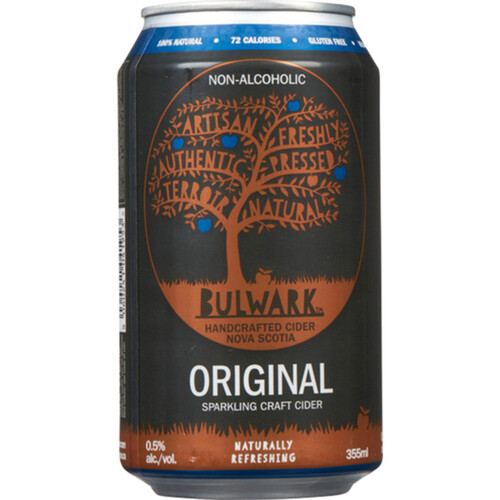 Bulwark Sparkling Non-Alcoholic Cider Original 355 ml (can)