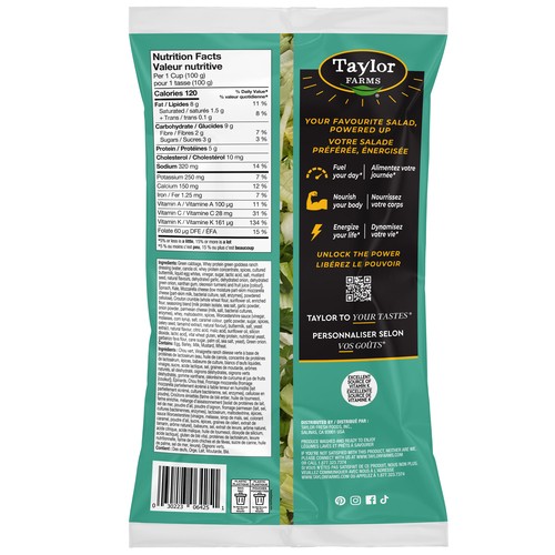 Taylor Farms Protein Chopped Salad Kit Green Goddess 309 g