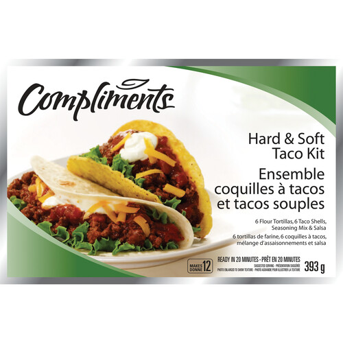 Compliments Taco Kit Hard And Soft 393 g