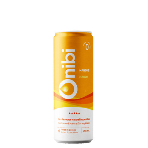 Onibi Carbonated Natural Spring Water Mango 355 ml (can)