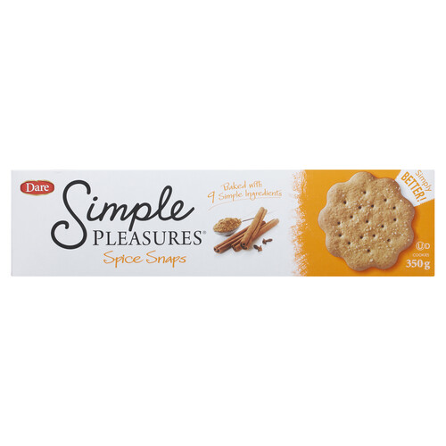 Dare Simple Pleasures Cookies Spice Snaps 350 g