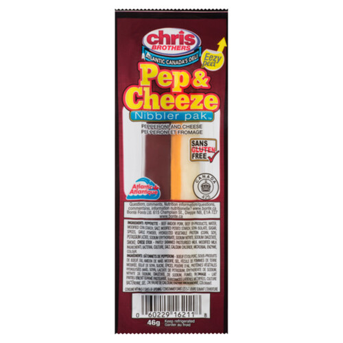 Chris Brothers Pepperoni and Cheese Nibbler Pack 46 g