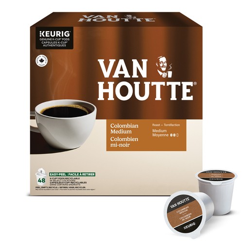 Van Houtte Coffee Pods Colombian Medium Roast 48 K-Cups 456 g 