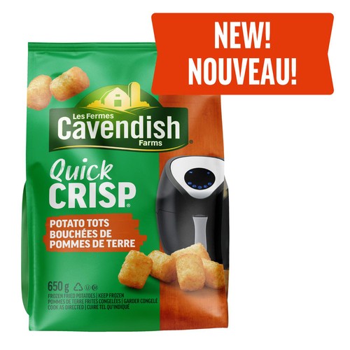 Cavendish Farms Quick Crisp Frozen Potato Tots 650 g