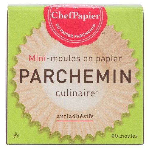 PaperChef Mini Parchment Baking Cups Non-Stick 90 EA