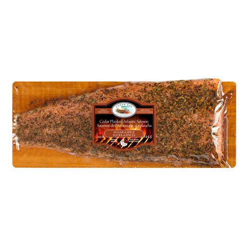 Cedar Bay Grilling Company Frozen Planked Salmon Sugar and Spice 544 g