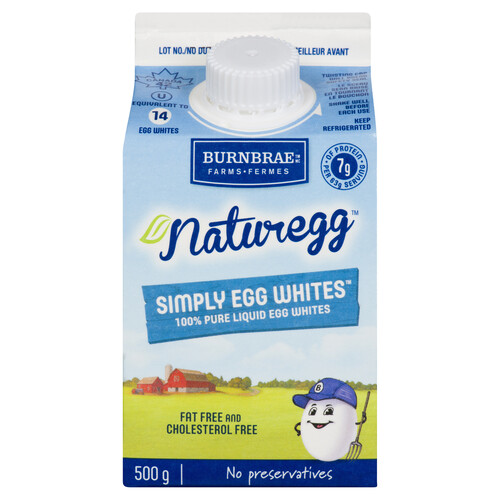 Burnbrae Farms Naturegg Fat-Free Simply Egg Whites 500 g