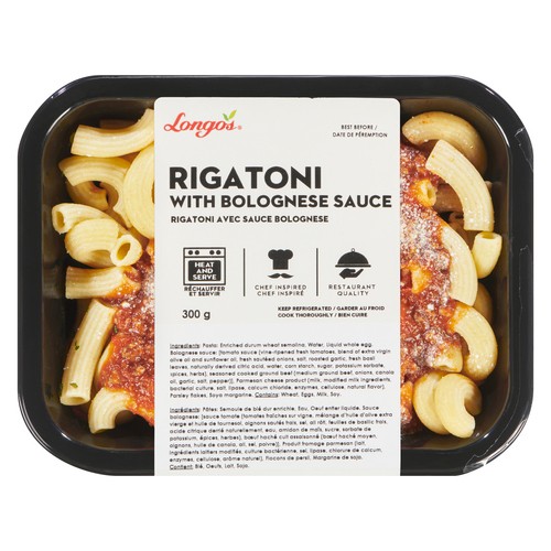 Longo's Rigatoni With Bolognese Sauce 300 g