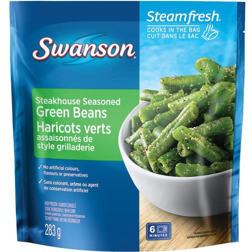 Swanson Frozen Green Beans Steakhouse Seasoned 283 g 